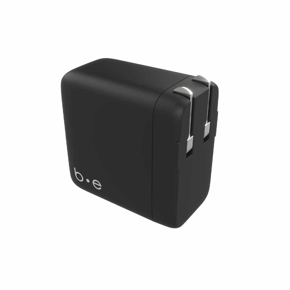 BEWCCS65W3P Wall Charger 3 Port 65W PD 2USB-C & USB-A Black Matt