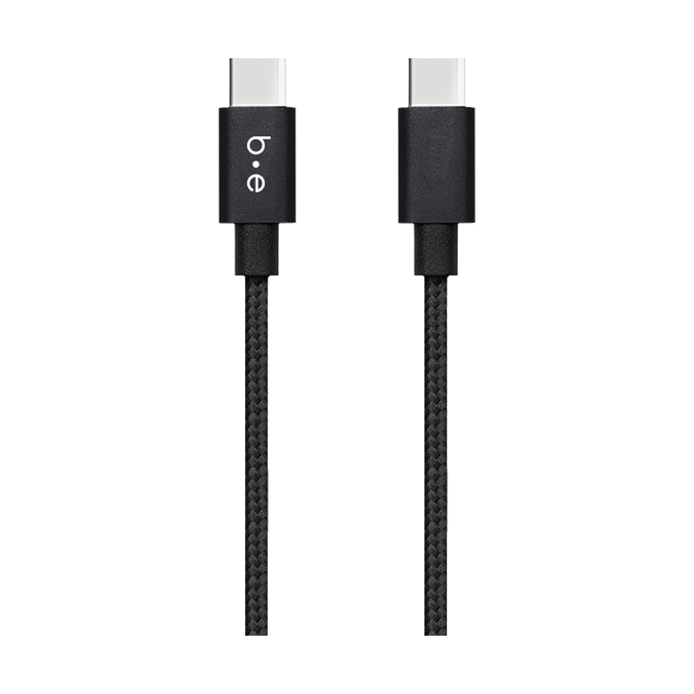 BEC2C4B Braided Charge/Sync USB-C to USB-C Cable 4ft 60W Black