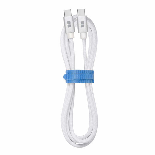 BEC2C5W Braided Charge/Sync USB-C to USB-C Cable 4ft 60W White