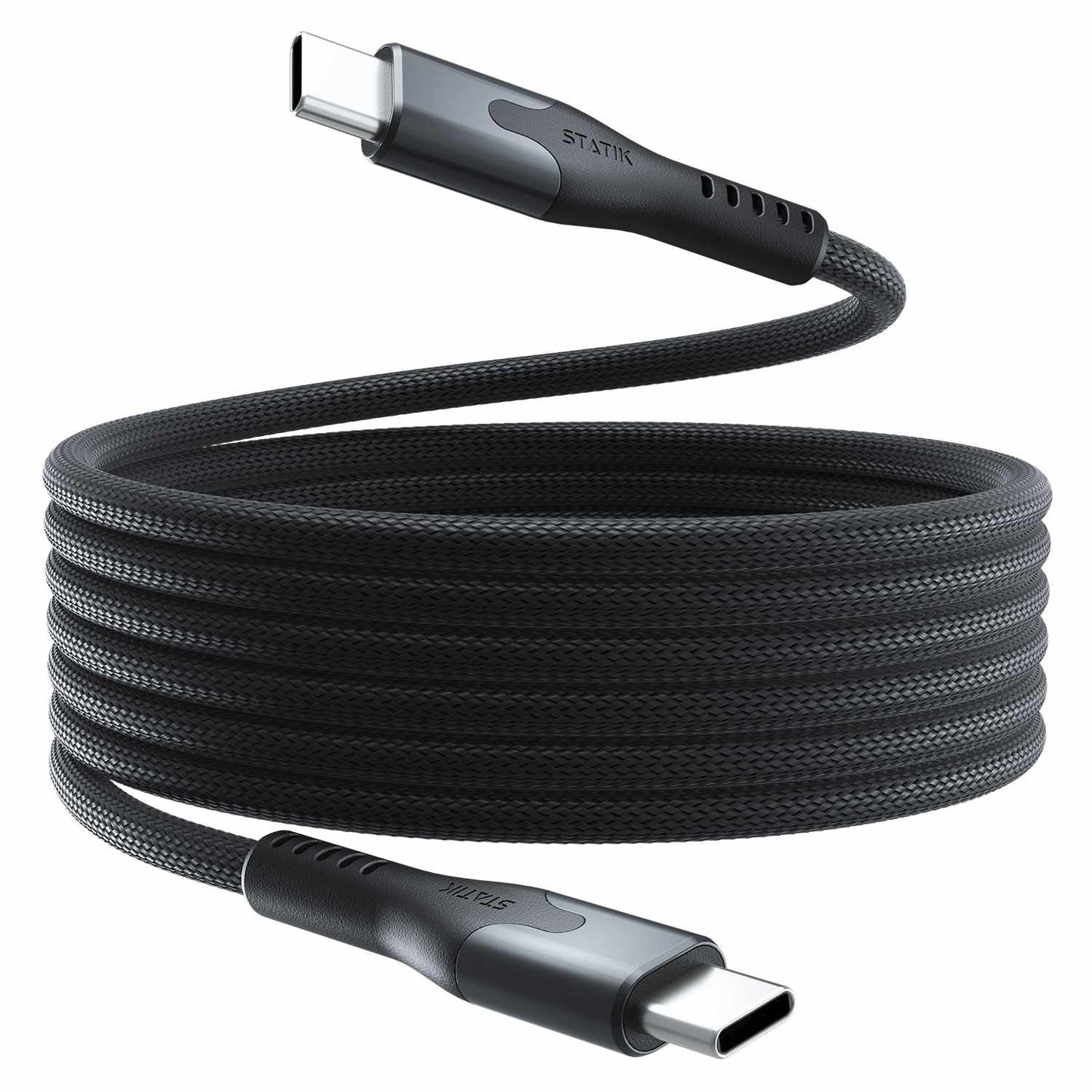 BEMGC2C6FTB SelfCoil Magnetic Cable USB-C to USB-C 6ft 100W Black