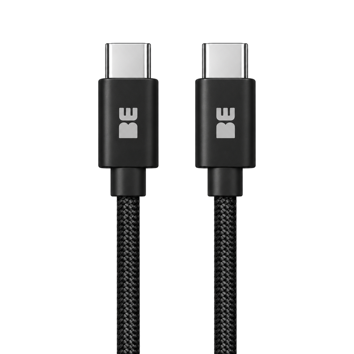 BEC2C4ftBK USB-C to USB-C Braided Cable 4ft 60W Black