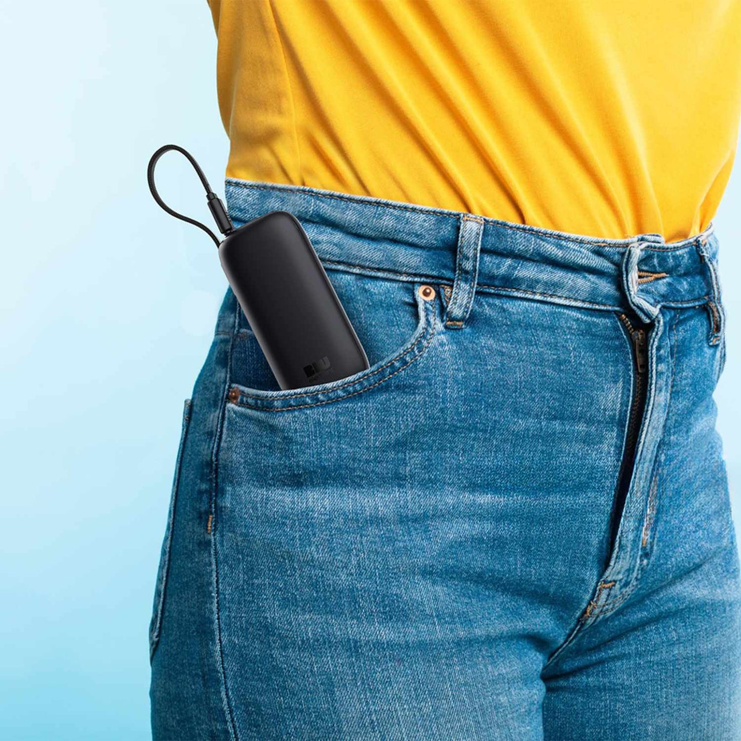 BEPB5KBK1 PowerFlex 5KPD 20W Power Bank w/Built-In USB-C Cable