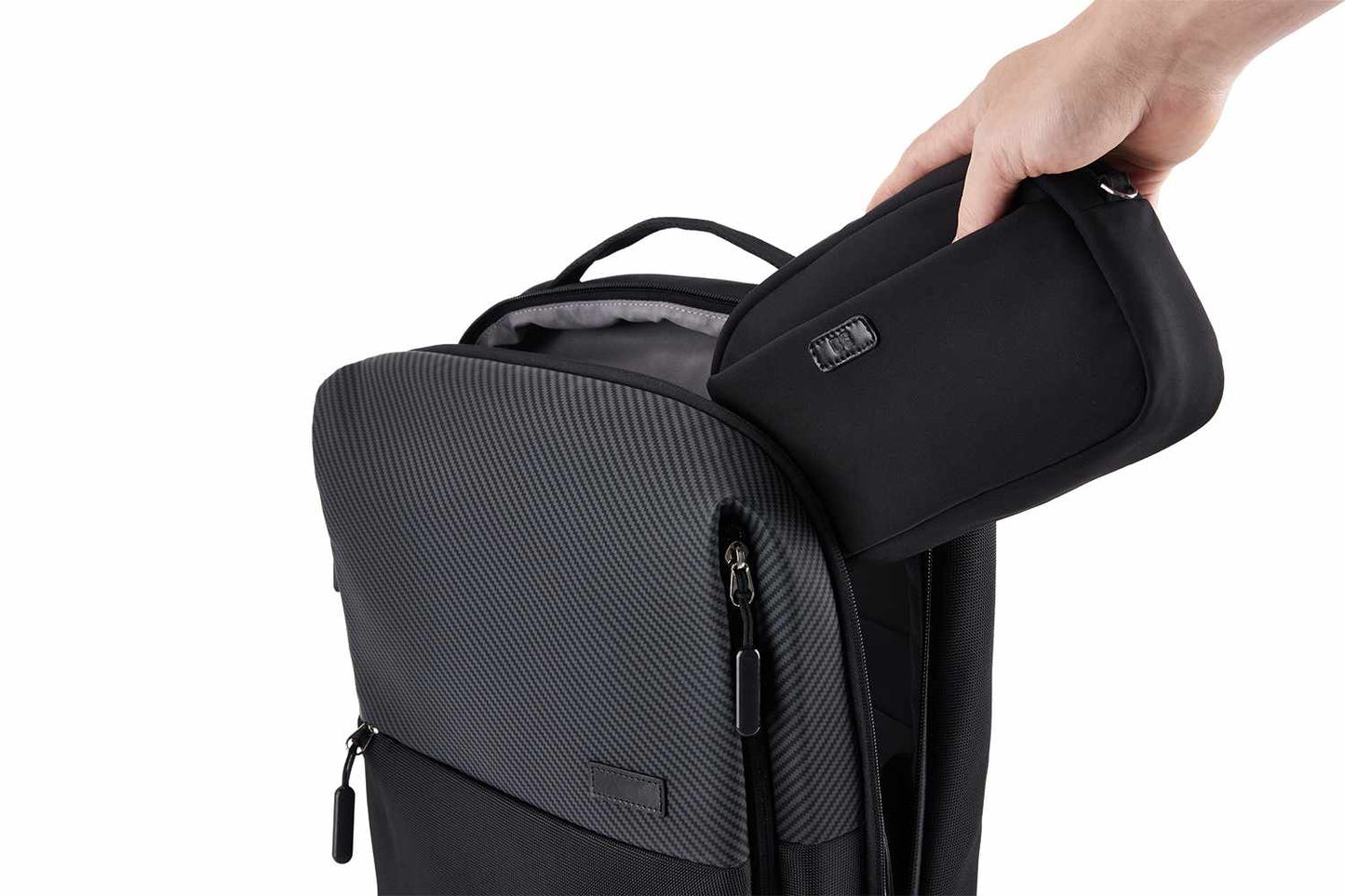 BETRPTECHO Travel Pouch Tech Organizer Black