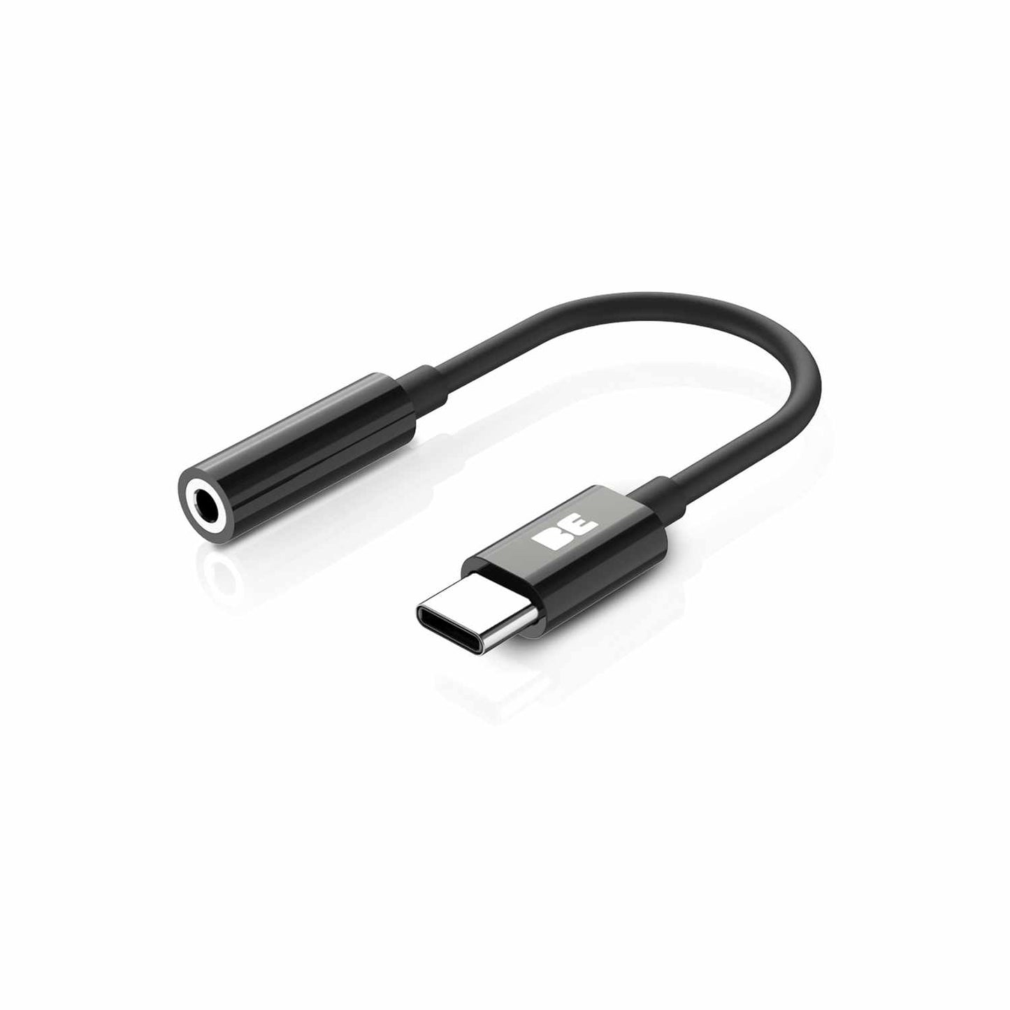 BEUSBCAUB USB-C to 3.5mm Headphone Jack Adapter Black