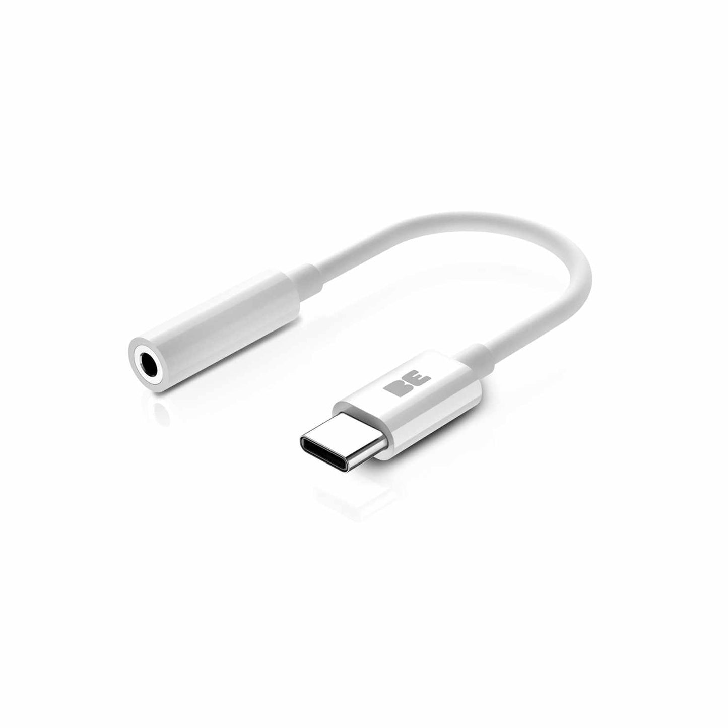 BEUSBCAUW USB-C to 3.5mm Headphone Jack Adapter White