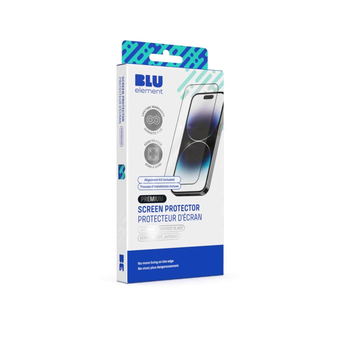 Premium Curved Tempered Glass Screen Protector Fingerprint Compatible for Google Pixel 8 Screen Protectors Blu Element