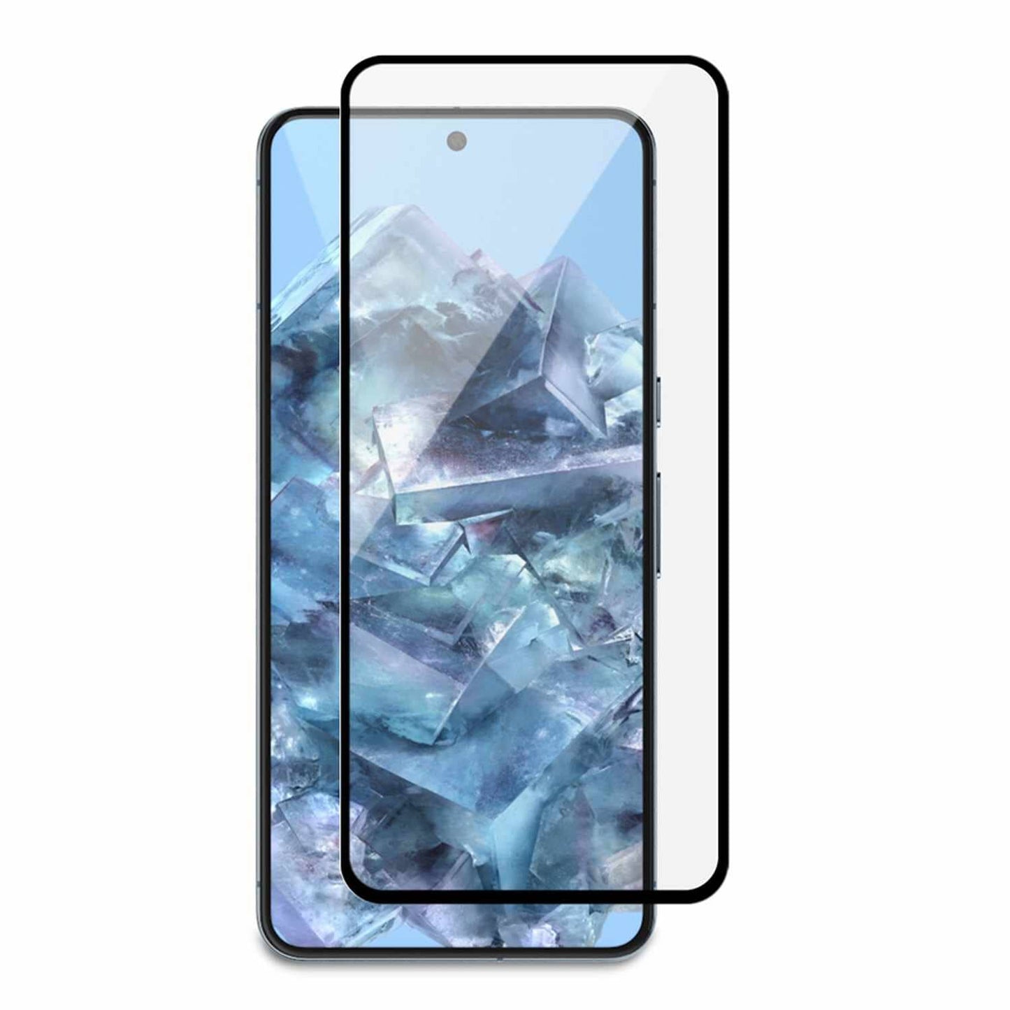 BESPCGP8PR Premium Curved Tempered Glass Screen Protector Fingerprint Compatible Pixel 8 Pro Screen Protectors Blu Element