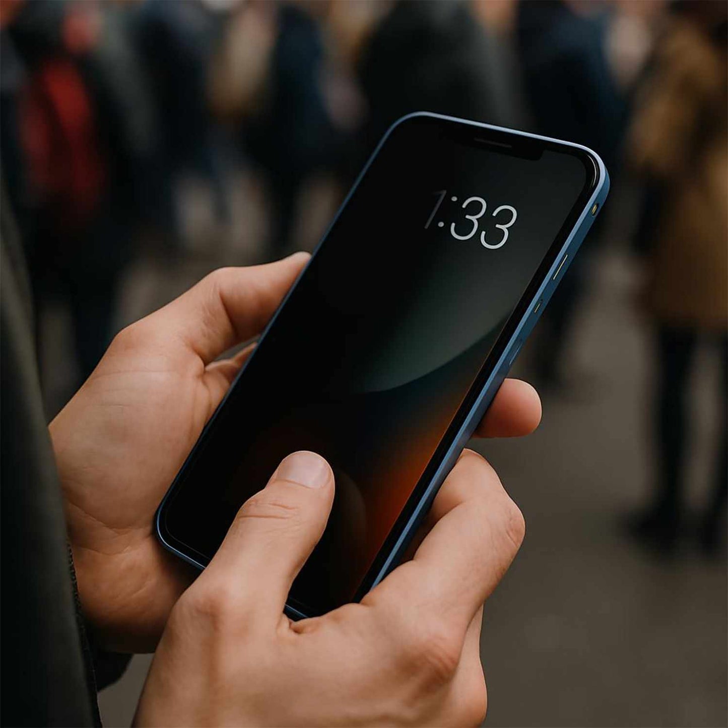 BEPGIKIP16 Privacy Tempered Glass Screen Protector w/Installation Kit iPhone 16/15