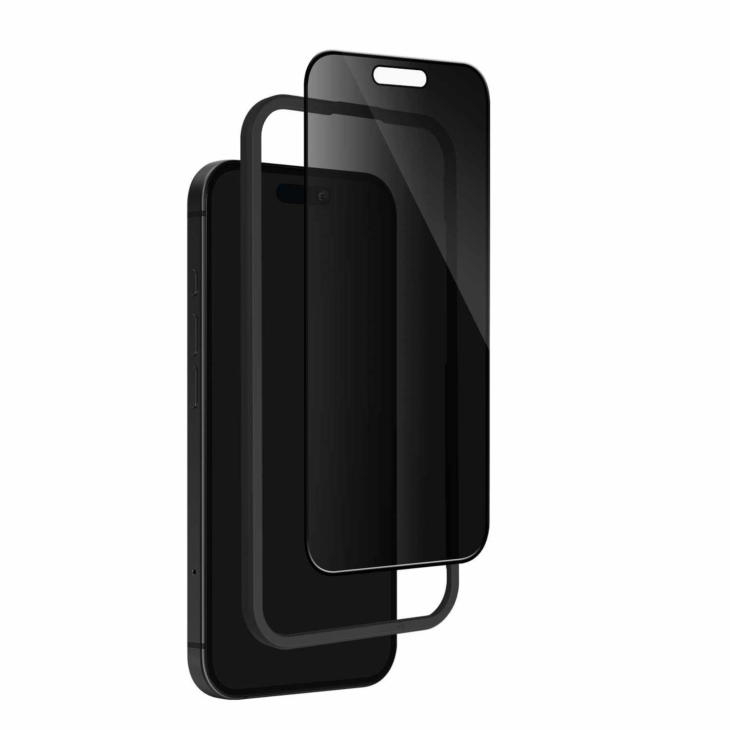 BEPGIKIP16PM Privacy Tempered Glass Screen Protector w/Installation Kit iPhone 16 Pro Max