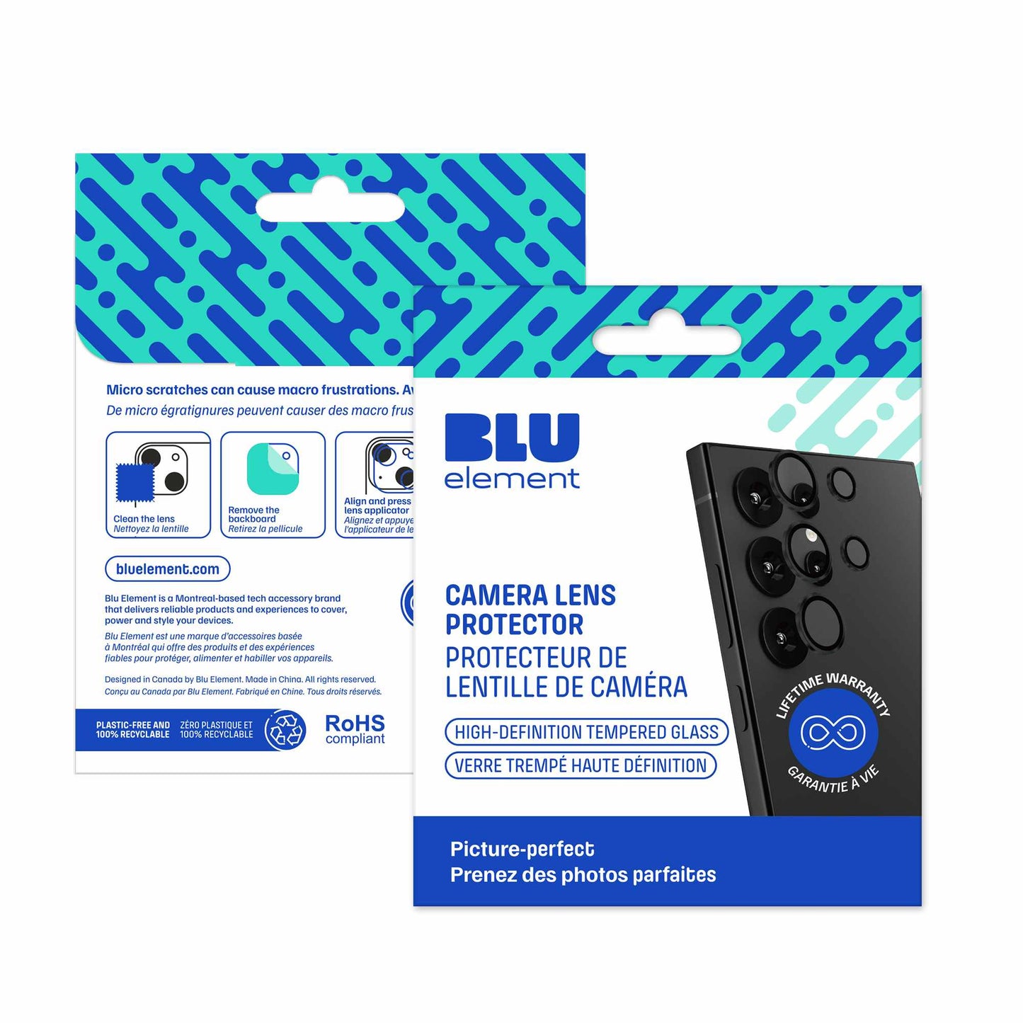 BELPS25U Aluminum 1 by 1 Lens Protector Galaxy S25 Ultra Black