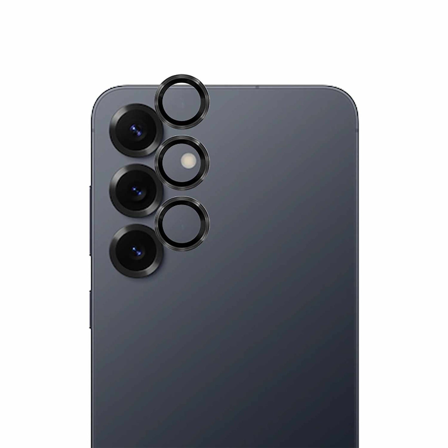 BELPS25P Aluminum 1 by 1 Lens Protector Galaxy S25+ Black