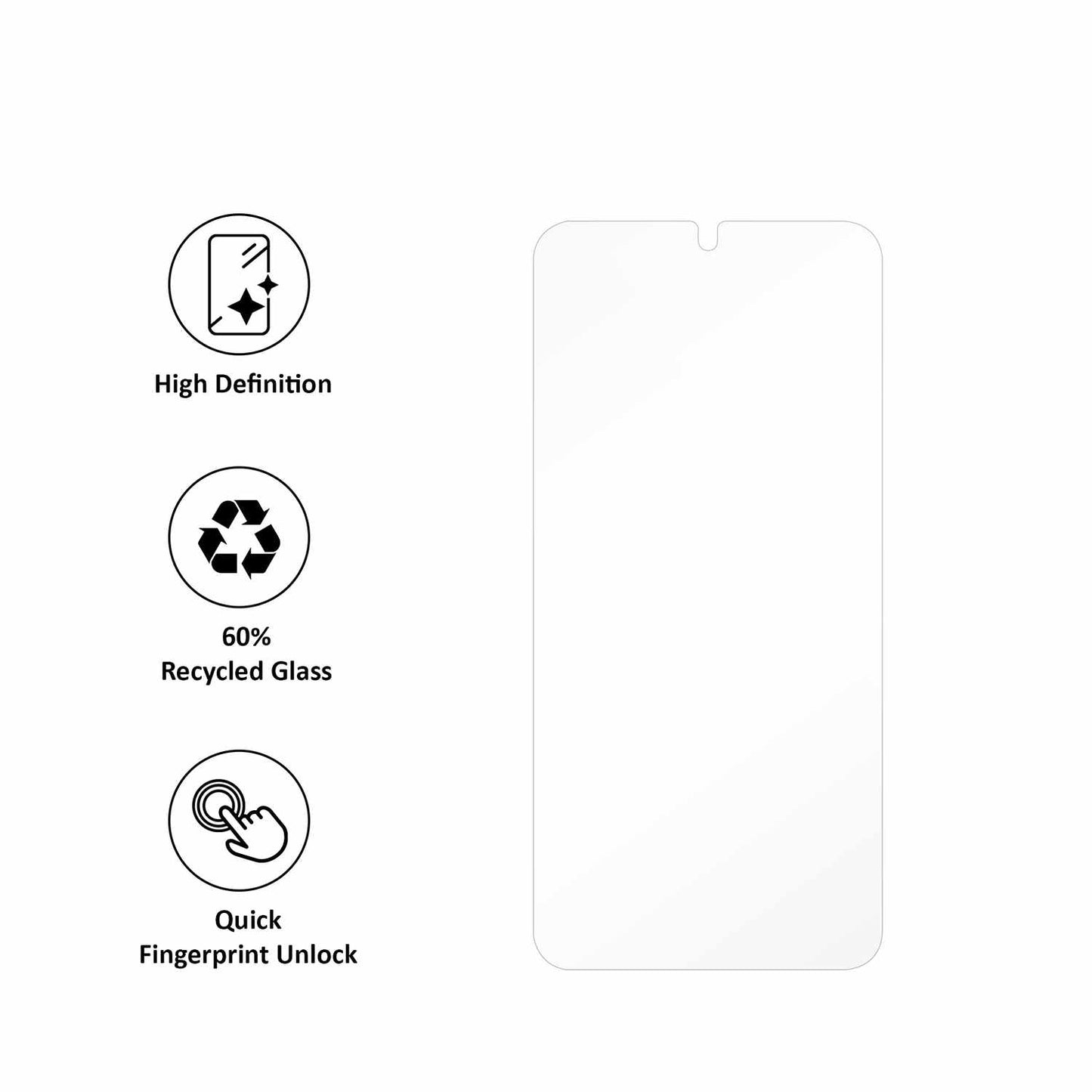 BESPS25FE GreenGlass Screen Protector Galaxy S25 FE/A57 5G