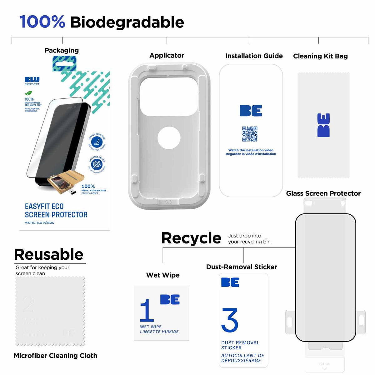 BEEFTGIP17 EasyFit Eco Screen Protector iPhone 17/16 Pro