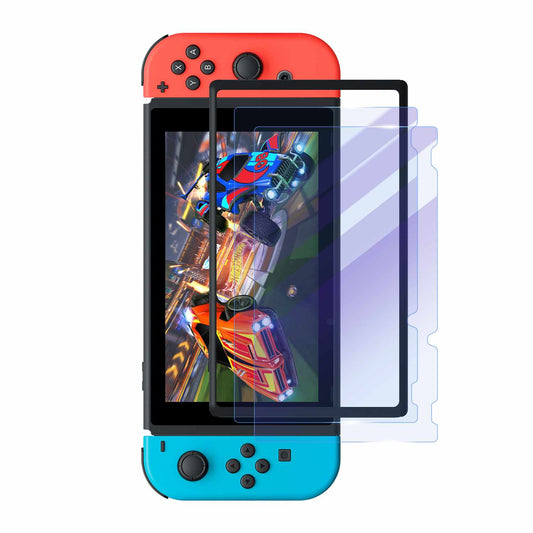 BETGBLNS 2-Pack Blue Light Tempered Glass Screen Protector Nintendo Switch
