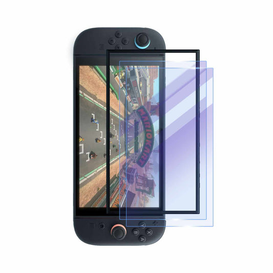 BETGBLNS2 2-Pack Blue Light Tempered Glass Screen Protector Nintendo Switch 2