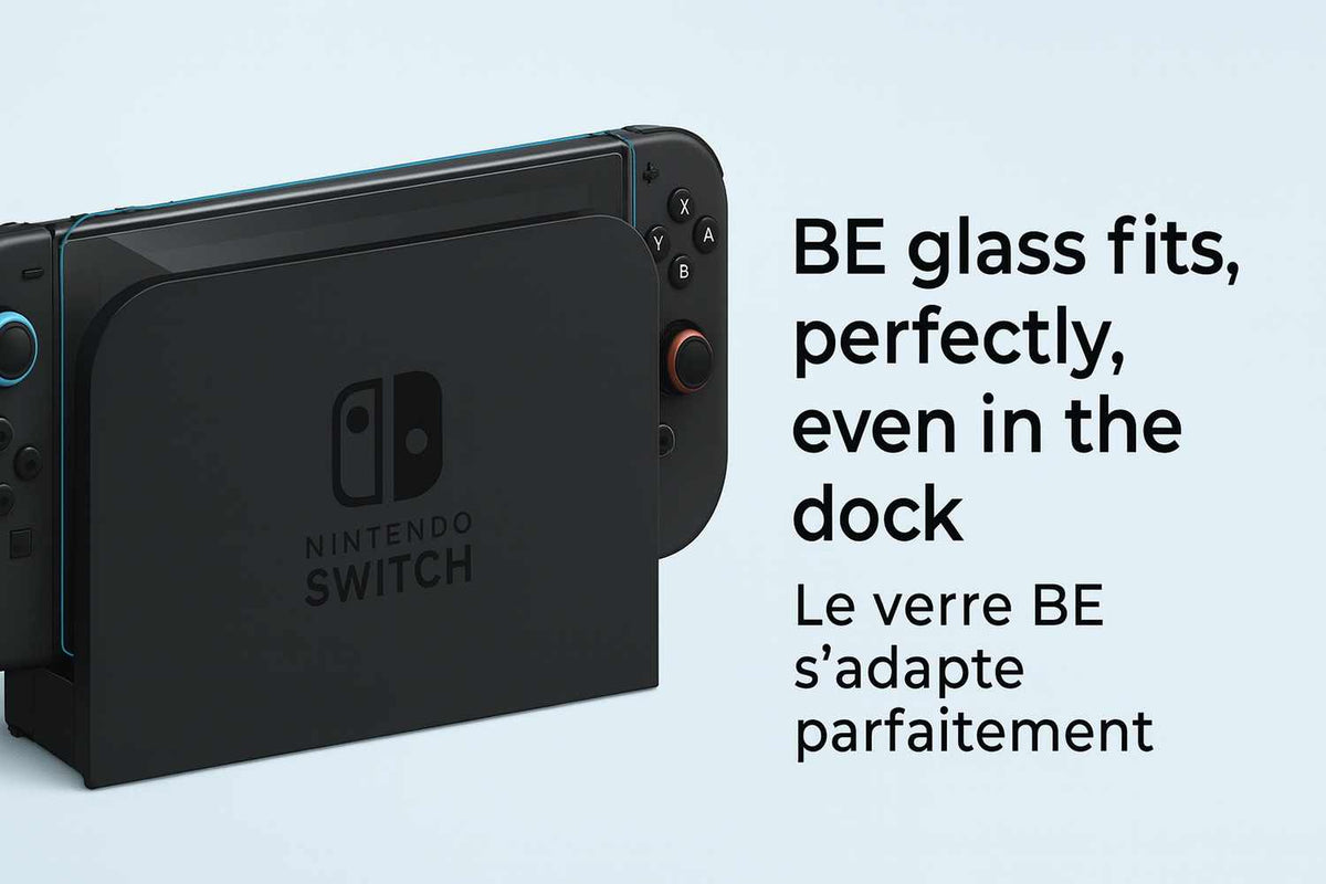 BETGBLNS2 2-Pack Blue Light Tempered Glass Screen Protector Nintendo Switch 2