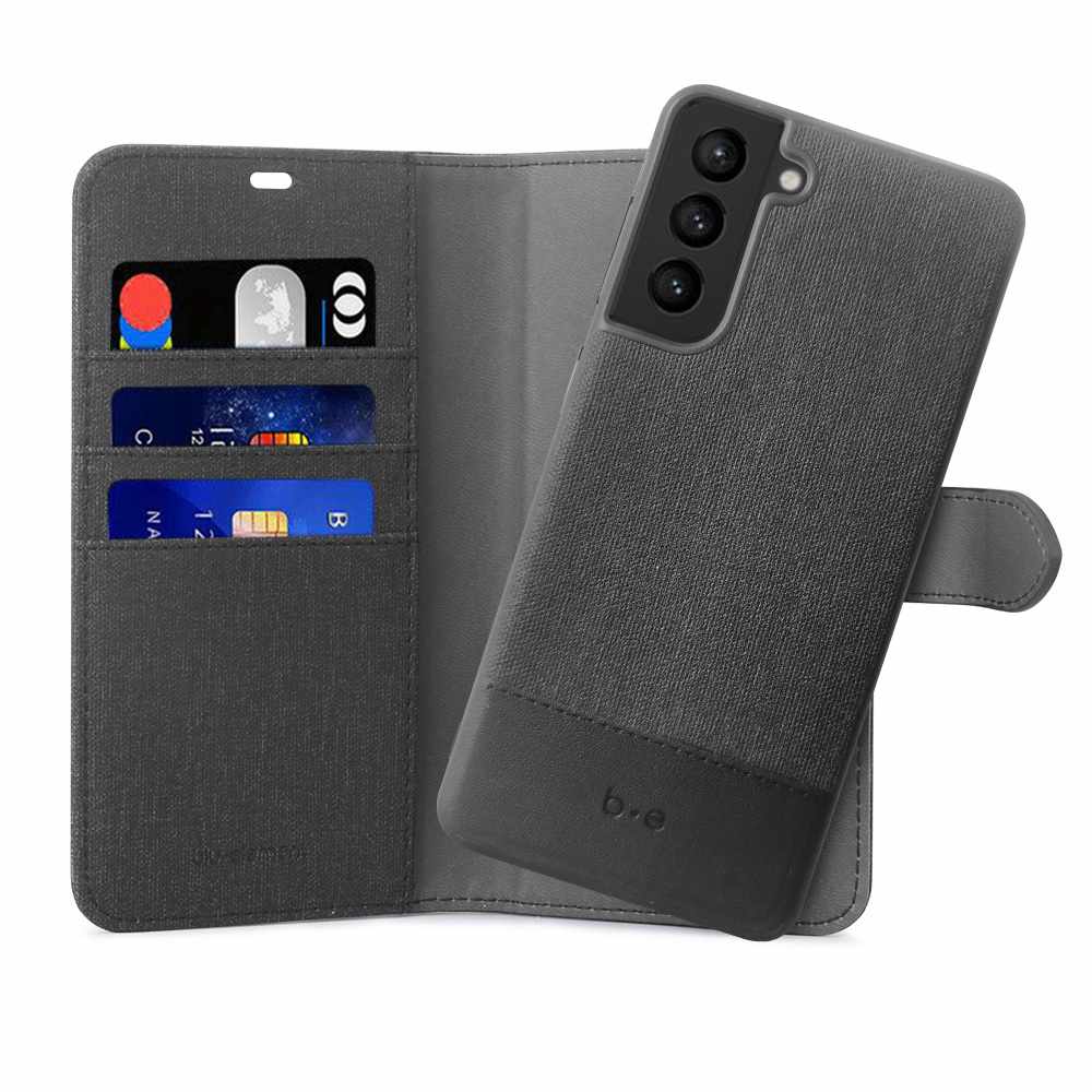 BEFS21FEBB 2 in 1 Folio Galaxy S21 FE Black/Black