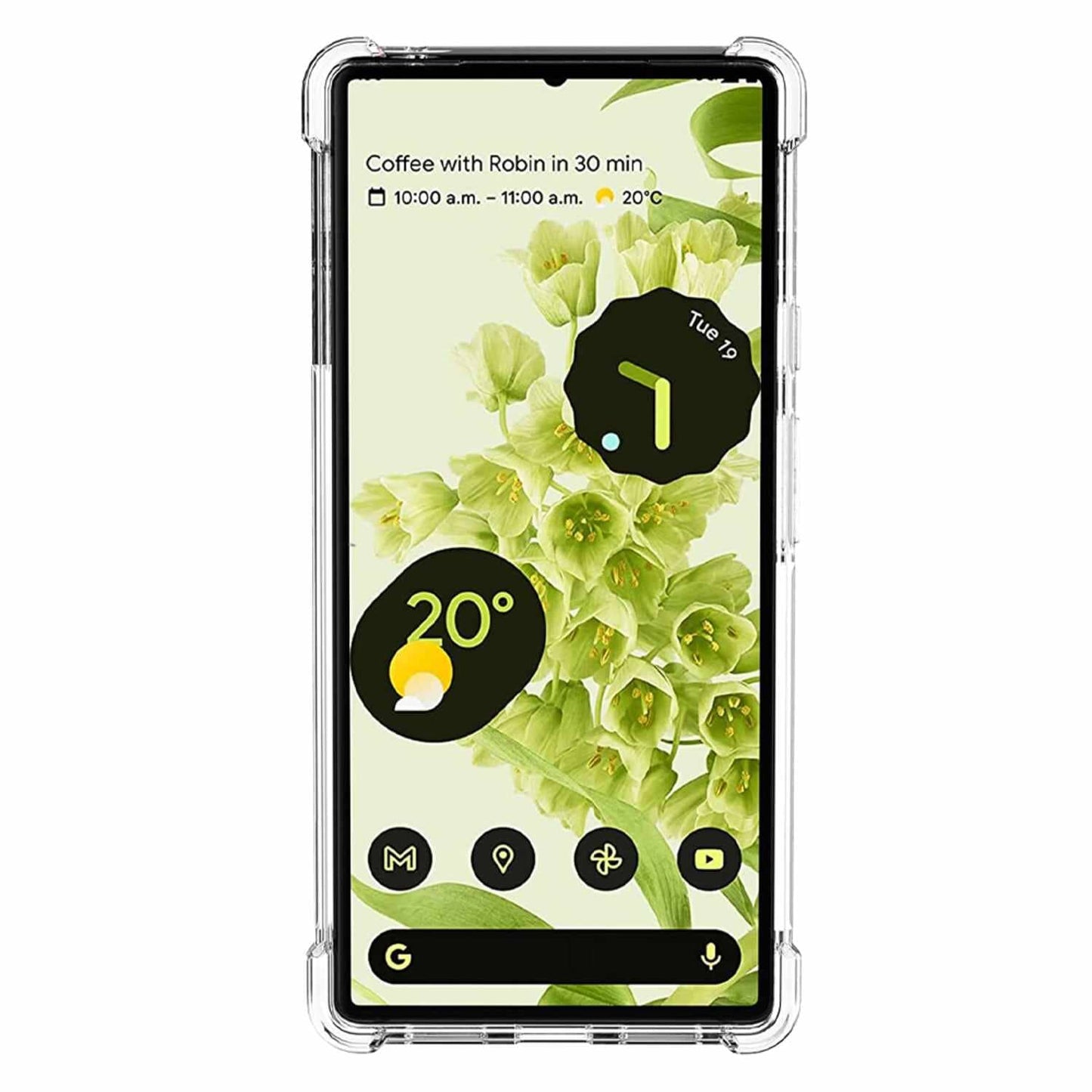DropZone Rugged Case Clear for Google Pixel 6a Cases Blu Element