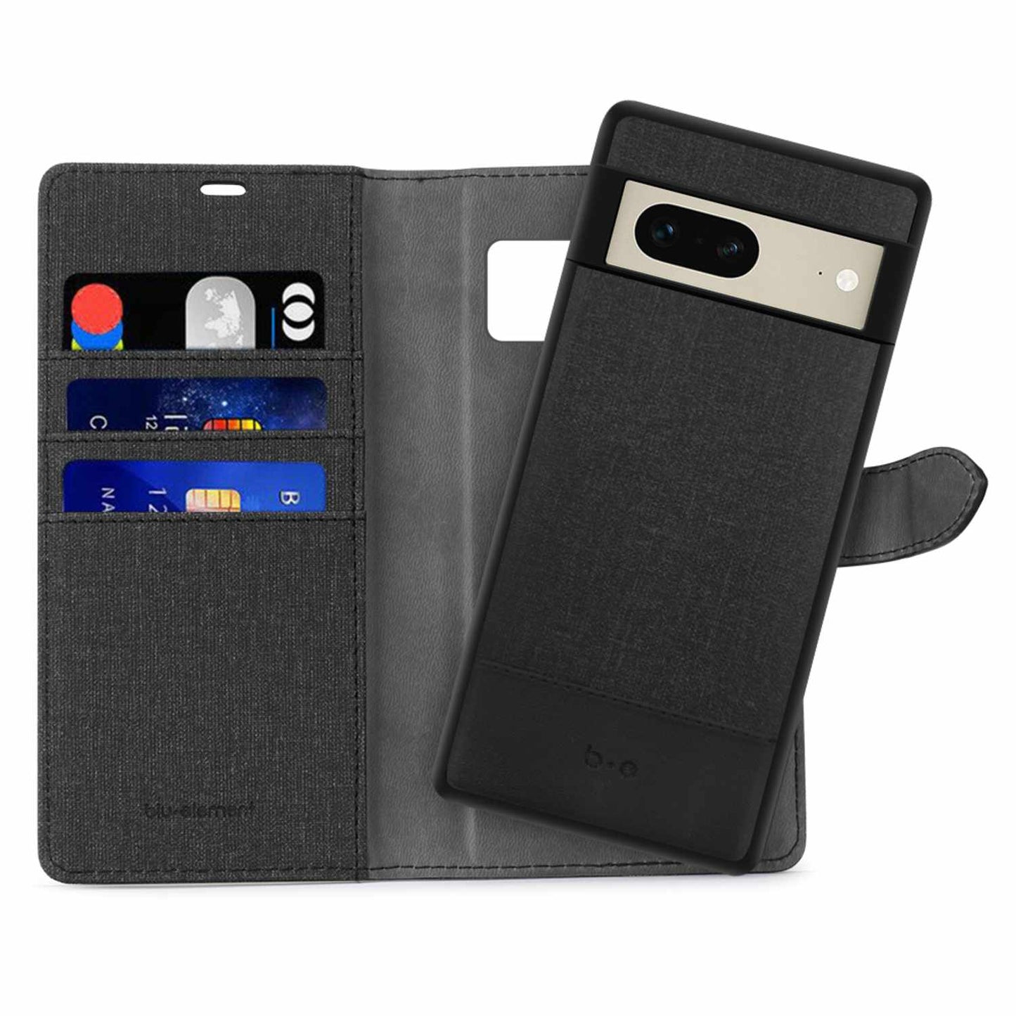 BE2I1FP7BB 2 in 1 Folio Pixel 7 Black/Black