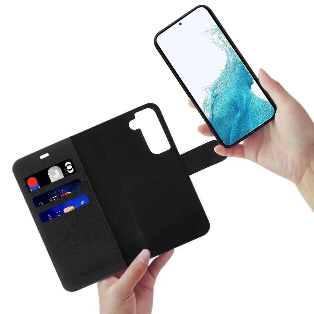 BEAFGS23BB 2 in 1 Folio Galaxy S23 Black/Black
