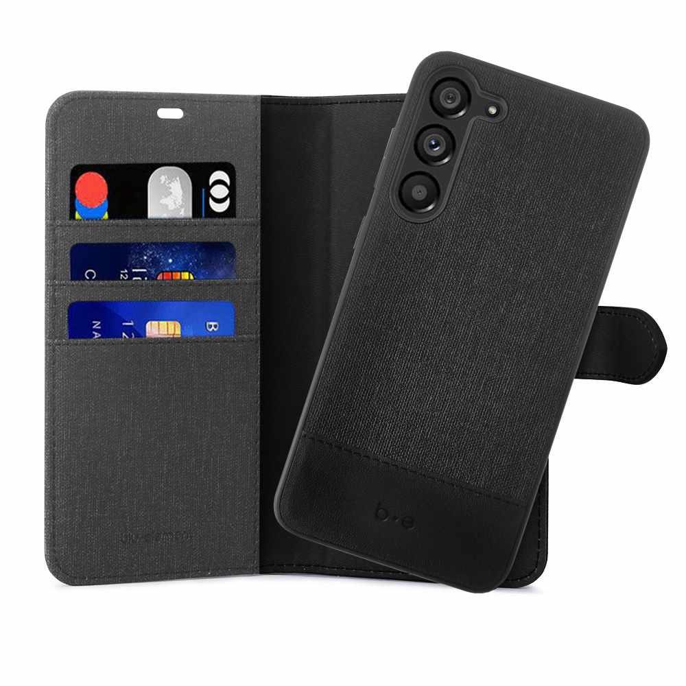 BEAFGS23PBB 2 in 1 Folio Galaxy S23+ Black/Black