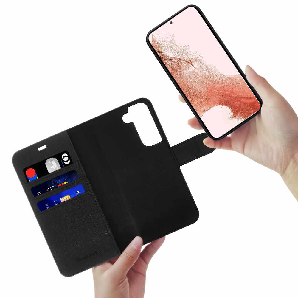 BEAFGS23PBB 2 in 1 Folio Galaxy S23+ Black/Black