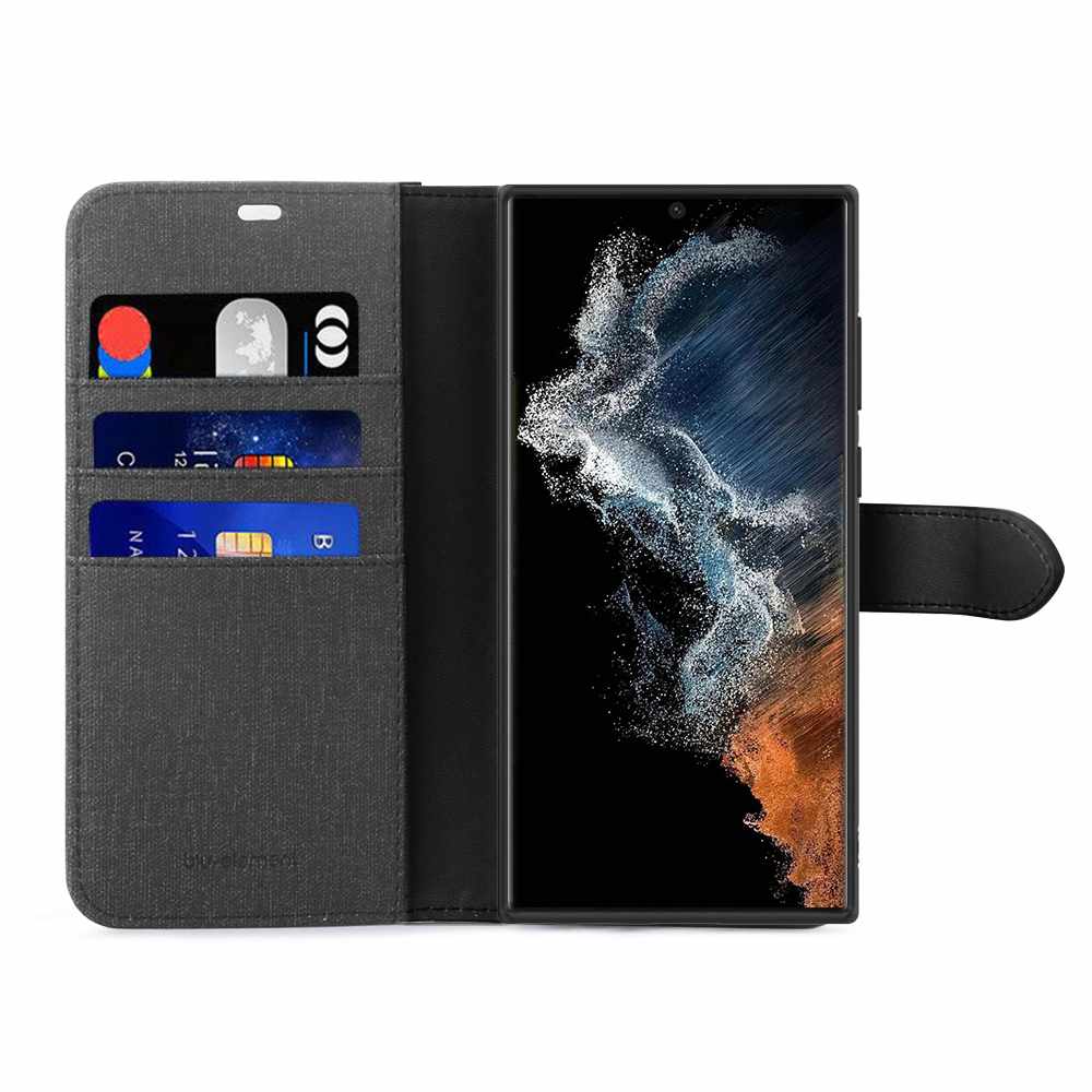 BEAFGS23UBB 2 in 1 Folio Galaxy S23 Ultra Black/Black
