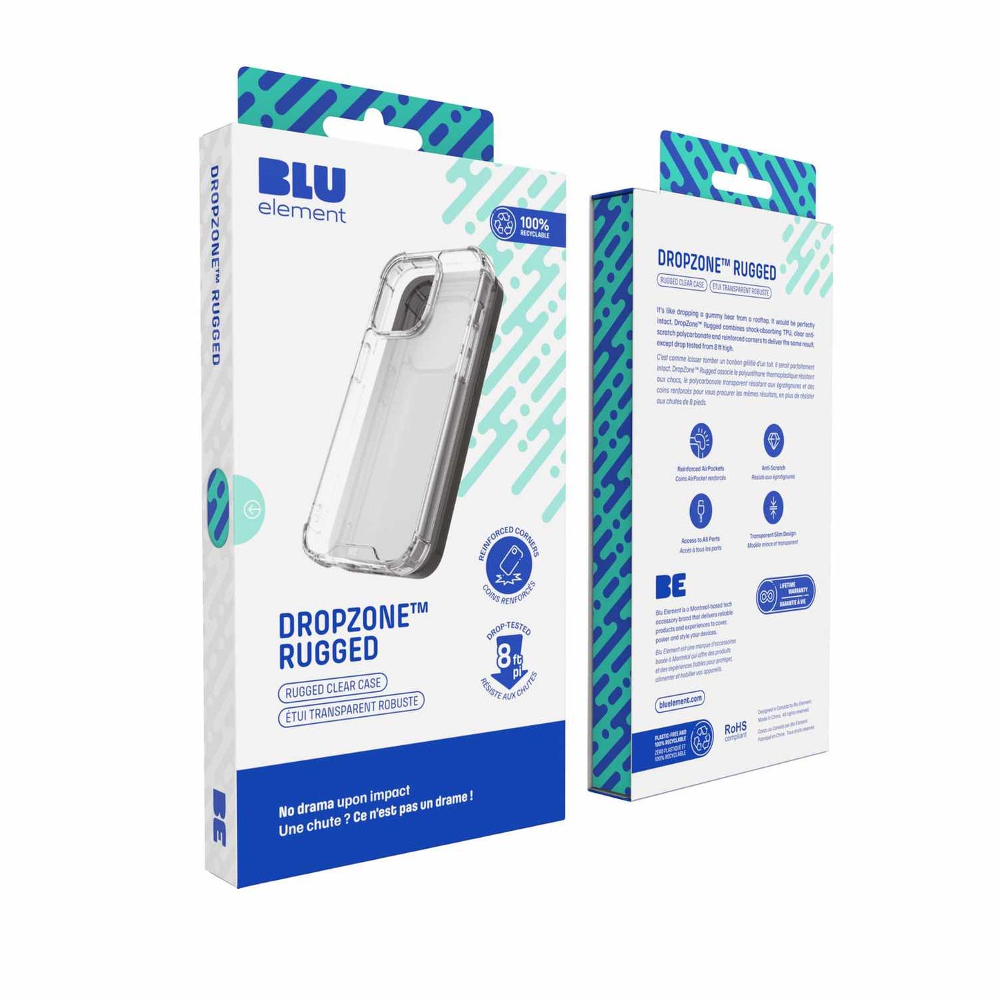 BEDZP8C DropZone Rugged Case Pixel 8 Clear