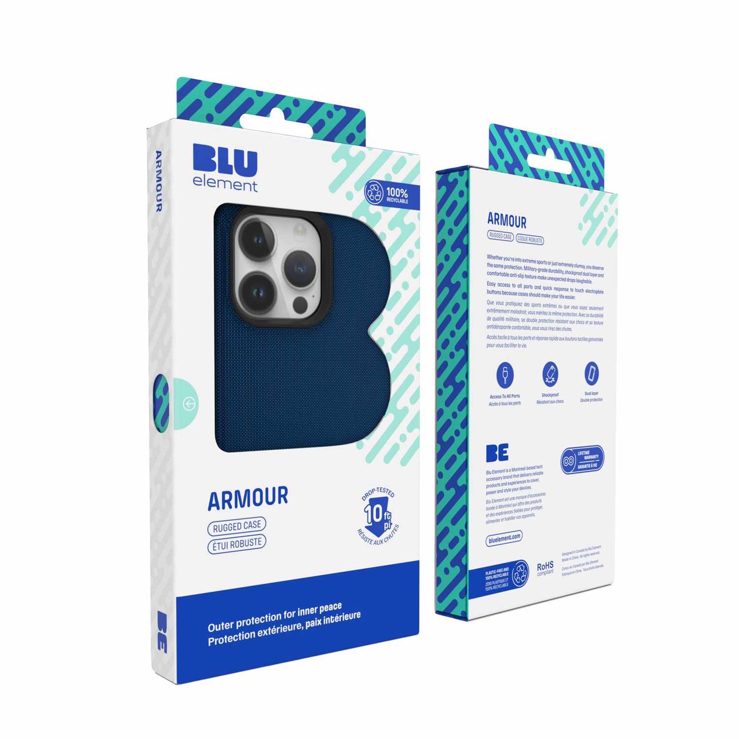 Armour Rugged Navy for iPhone 15/14/13 Cases Blu Element