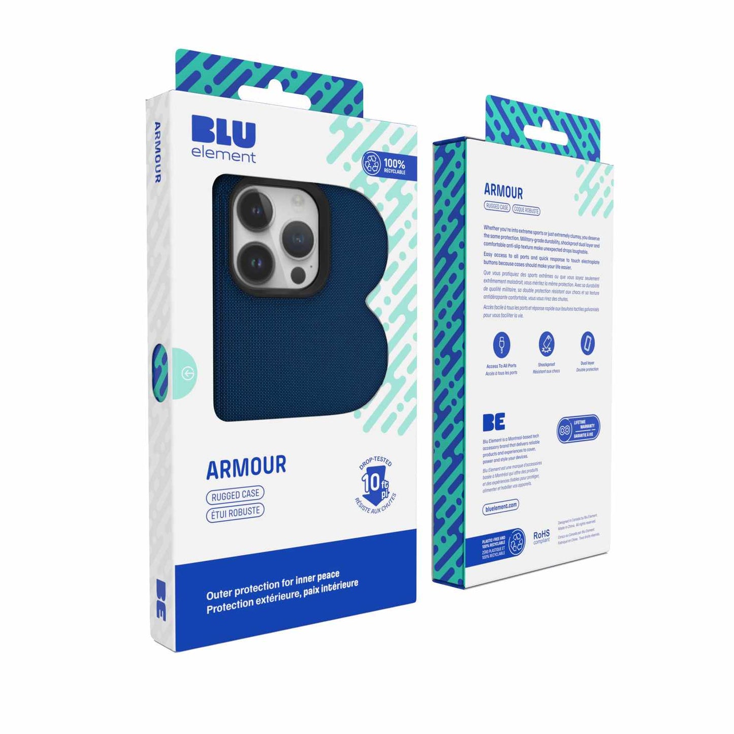 BEA2XIP15PRMN Armour Rugged iPhone 15 Pro Max Navy