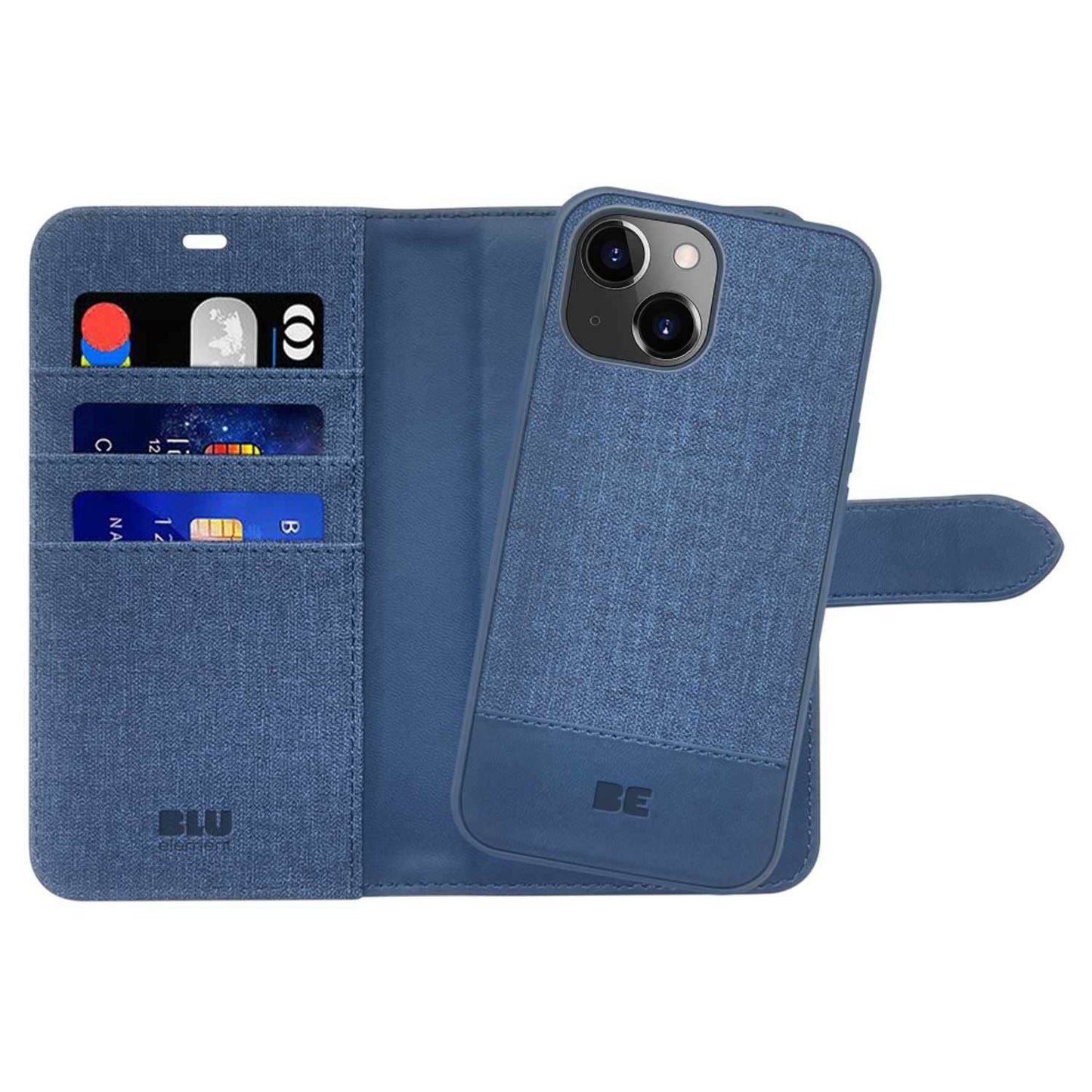 BE2I1FMSIP15L Folio 2-in-1 MagSafe Case iPhone 16e/15/14/13 Lazuli Blue