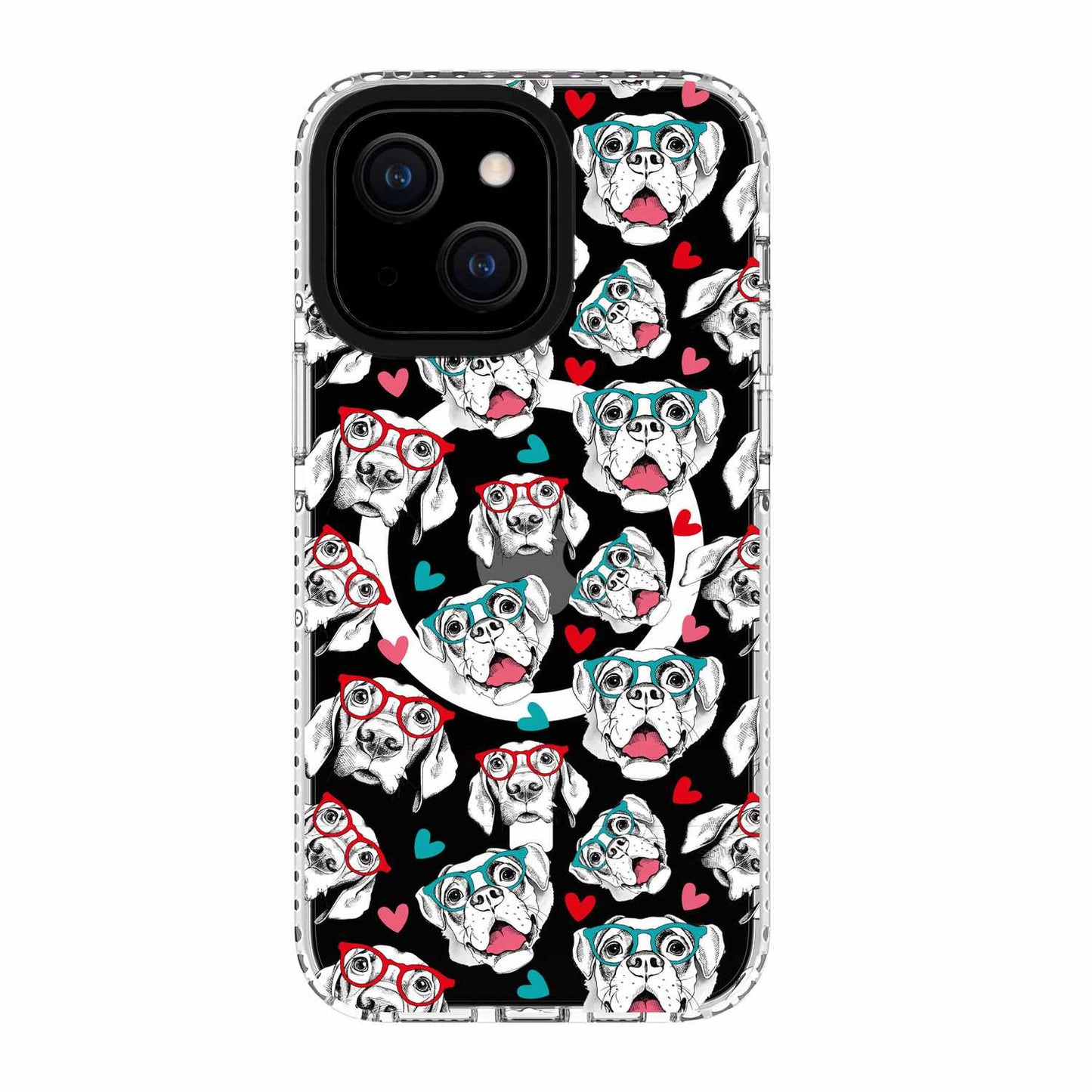 BEEL155529 Chromatic Print MagSafe iPhone 15/14/13 Dog Pattern