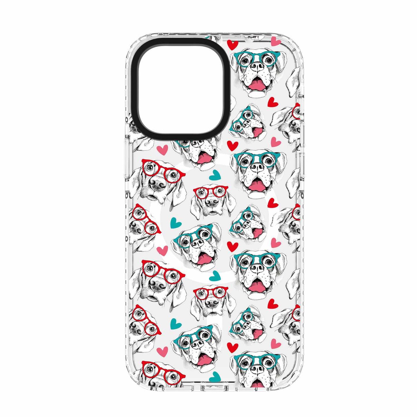BEEL155529 Chromatic Print MagSafe iPhone 15/14/13 Dog Pattern