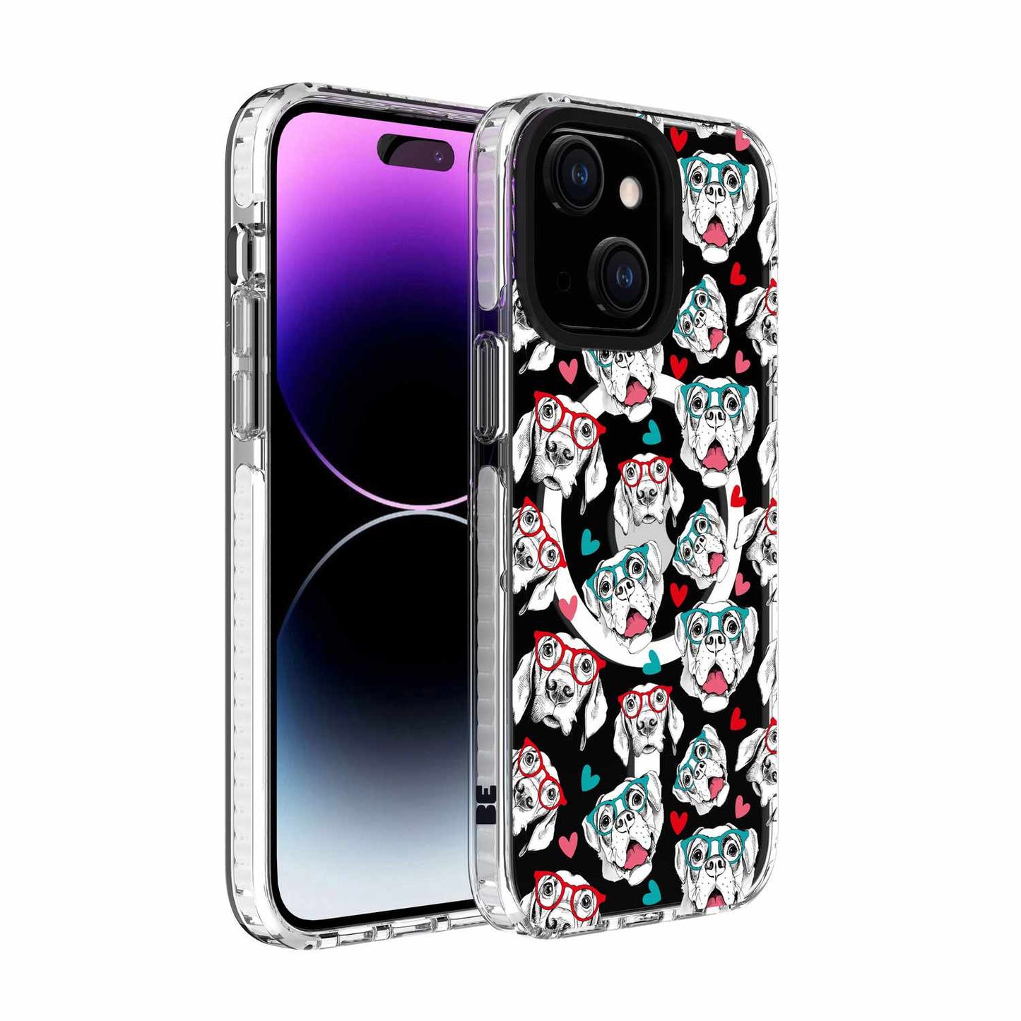 BEEL155529 Chromatic Print MagSafe iPhone 15/14/13 Dog Pattern