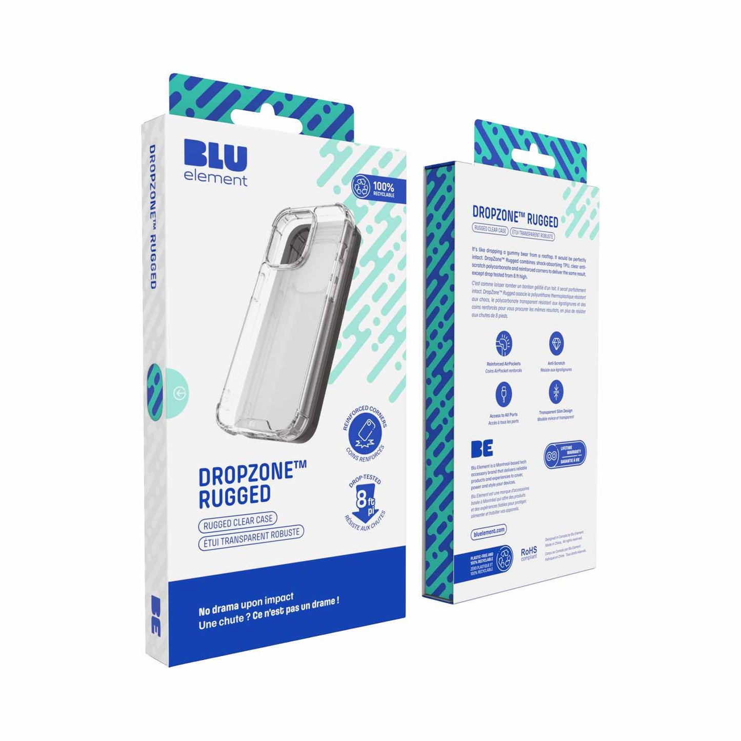 BEDZRMS164 Dropzone Rugged MagSafe Case iPhone 16 Pro Max Clear