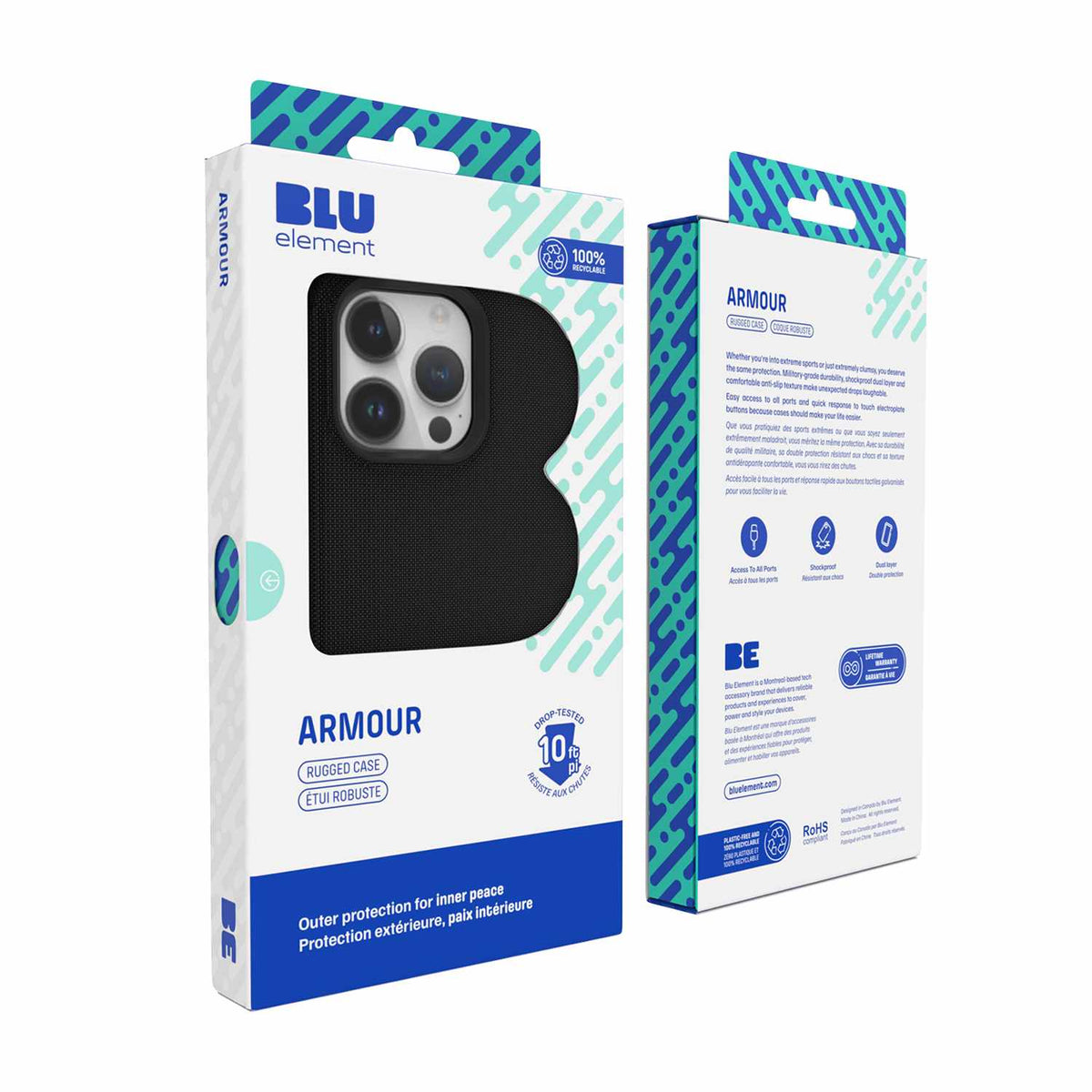 BEARIPSE Armour Rugged Case iPhone 17e/16e Black