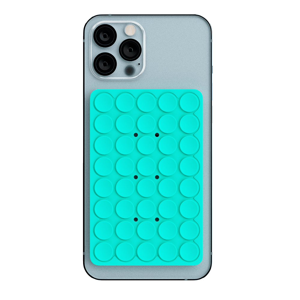 PhoneSquid Suction Cup Phone Mount Appcessories and Gadgets Blu Element Aqua Blue