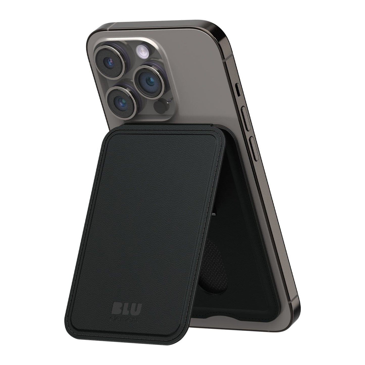 MagSafe Wallet stand w/RFID Protection Black Phone Grips and Wallets Blu Element