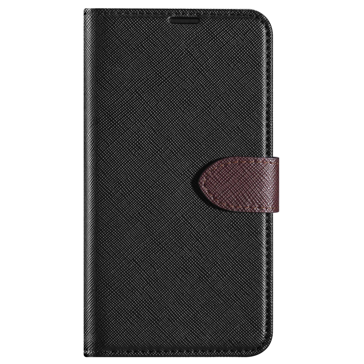 Blu Element BSPV30BK Simpli Folio LG V30 Black/Brown Cases Blu Element