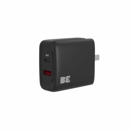 BEWCCS45WB Wall Charger Dual USB-C 45W PD and USB-A Black
