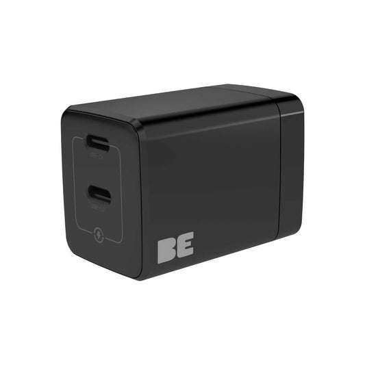BEW35DCCB Wall Charger Dual USB-C GaN 35W PD and PPS Black Wall Chargers Blu Element 