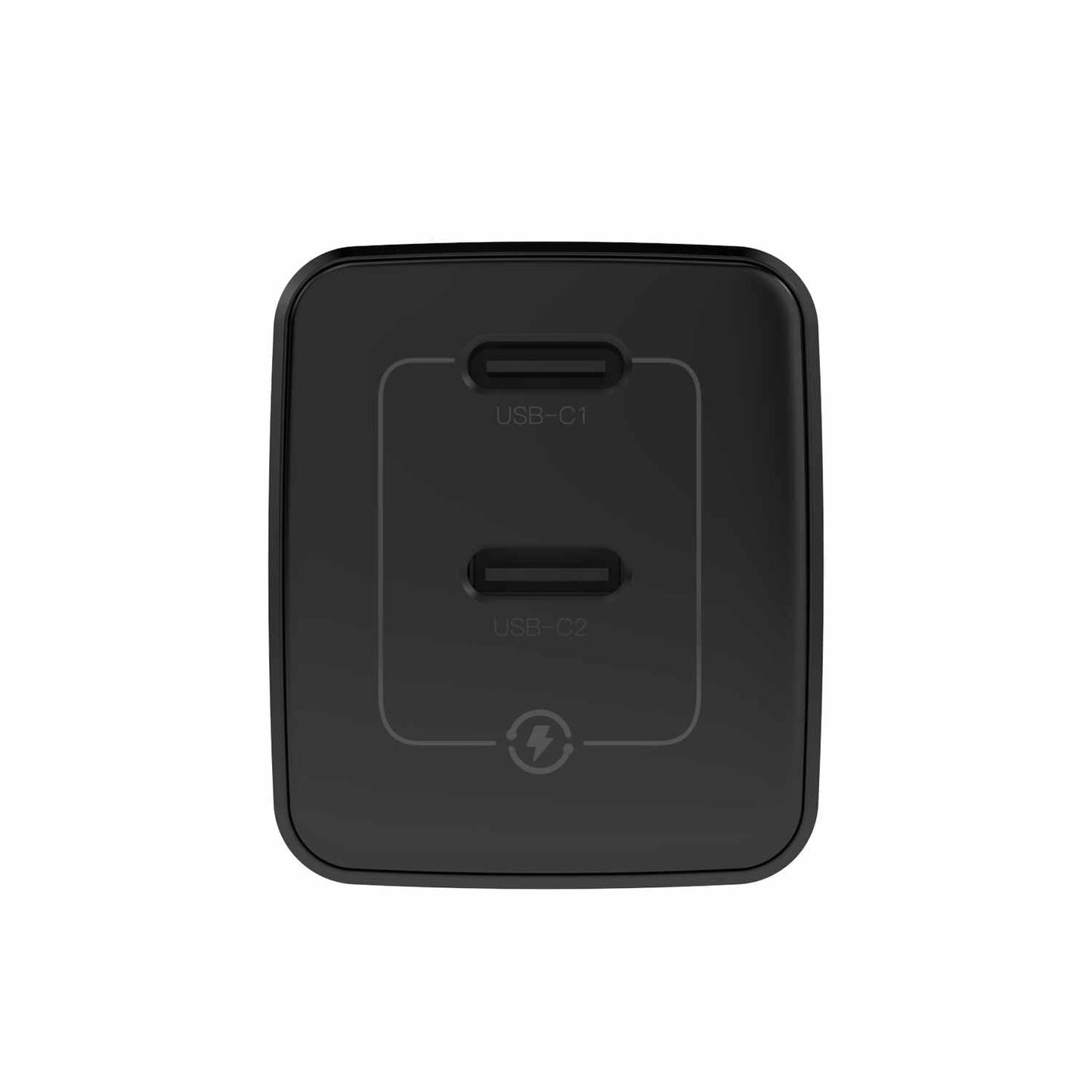 BEW35DCCB Wall Charger Dual USB-C GaN 35W PD and PPS Black Wall Chargers Blu Element 