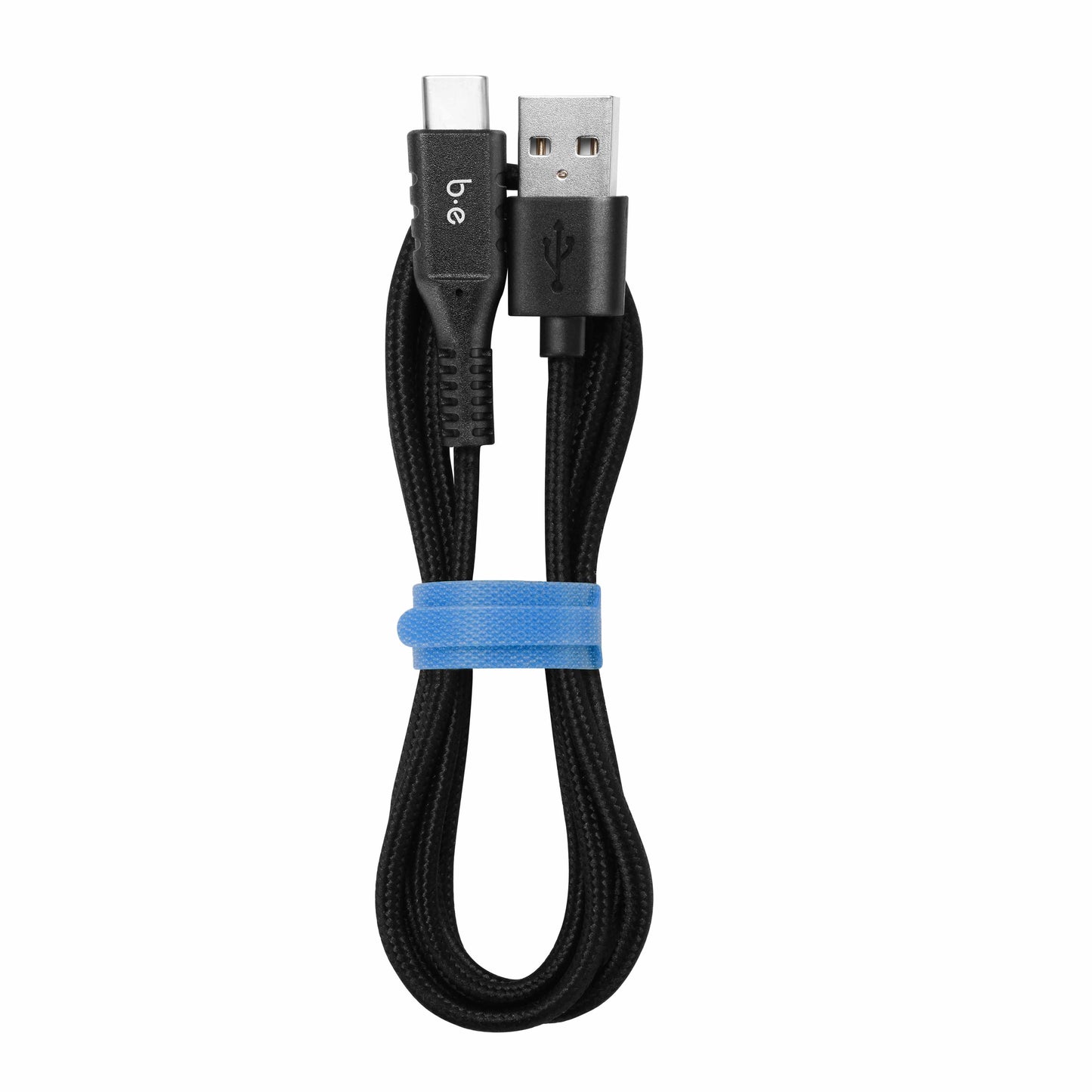 Braided Charge/Sync USB-C to USB-A Cable 6ft Black