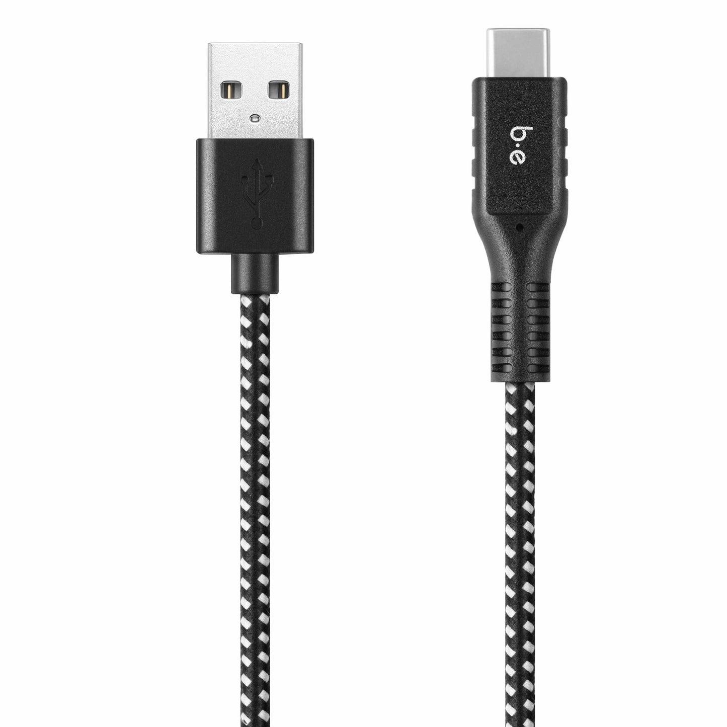 Braided Charge/Sync USB-C to USB-A Cable 6ft Zebra