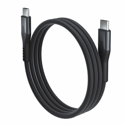 BEMGC2C3FTB SelfCoil Magnetic Cable USB-C to USB-C 4ft 100W Black