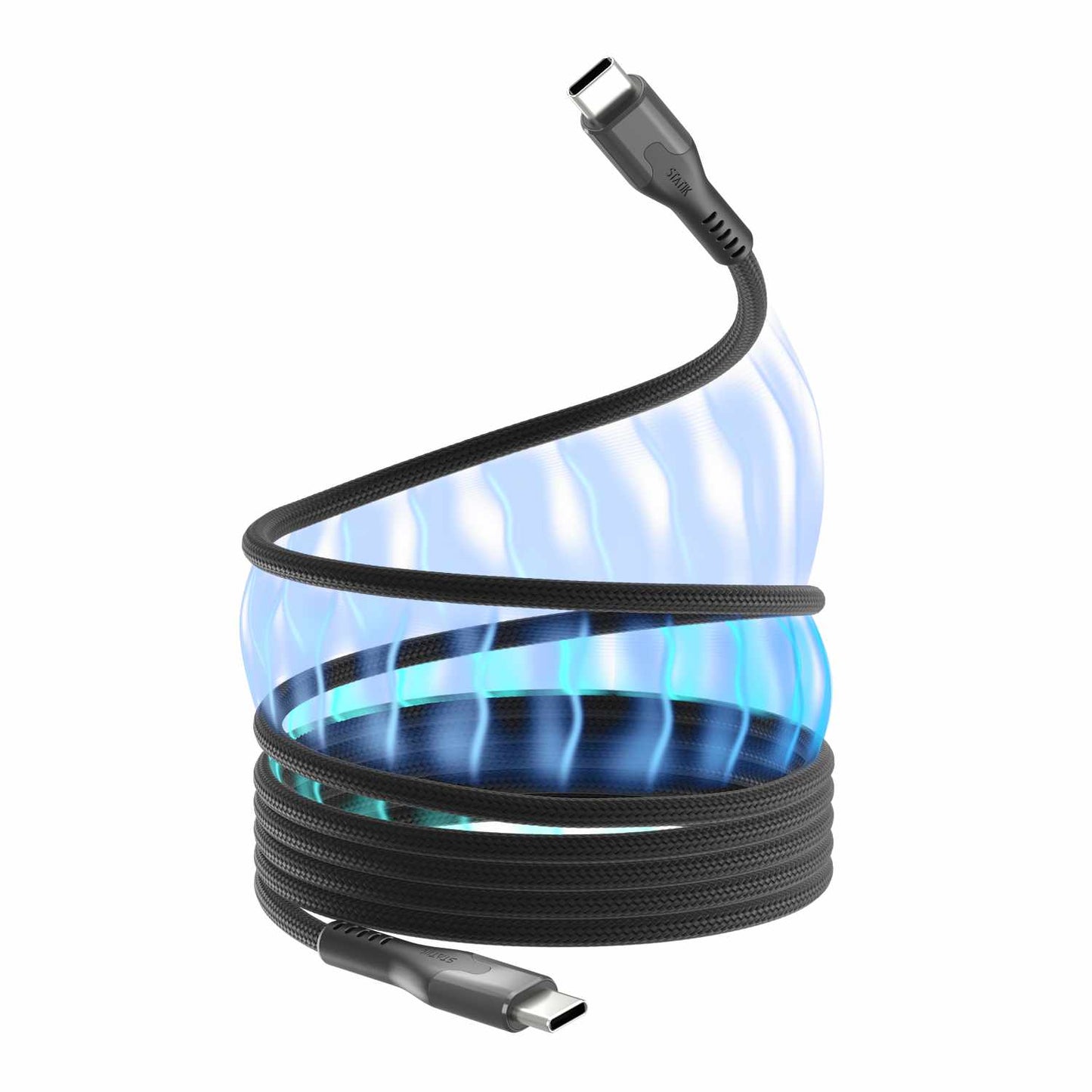 BEMGC2C6FTB SelfCoil Magnetic Cable USB-C to USB-C 6ft Black