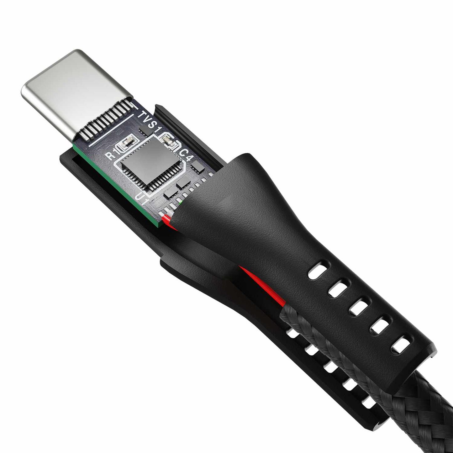 BEMGC2C6FTB SelfCoil Magnetic Cable USB-C to USB-C 6ft 100W Black