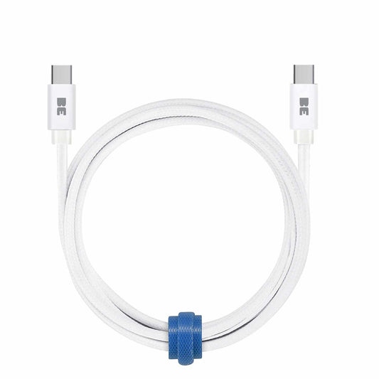 BEC2C4ftW USB-C to USB-C Braided Cable 4ft 60W White