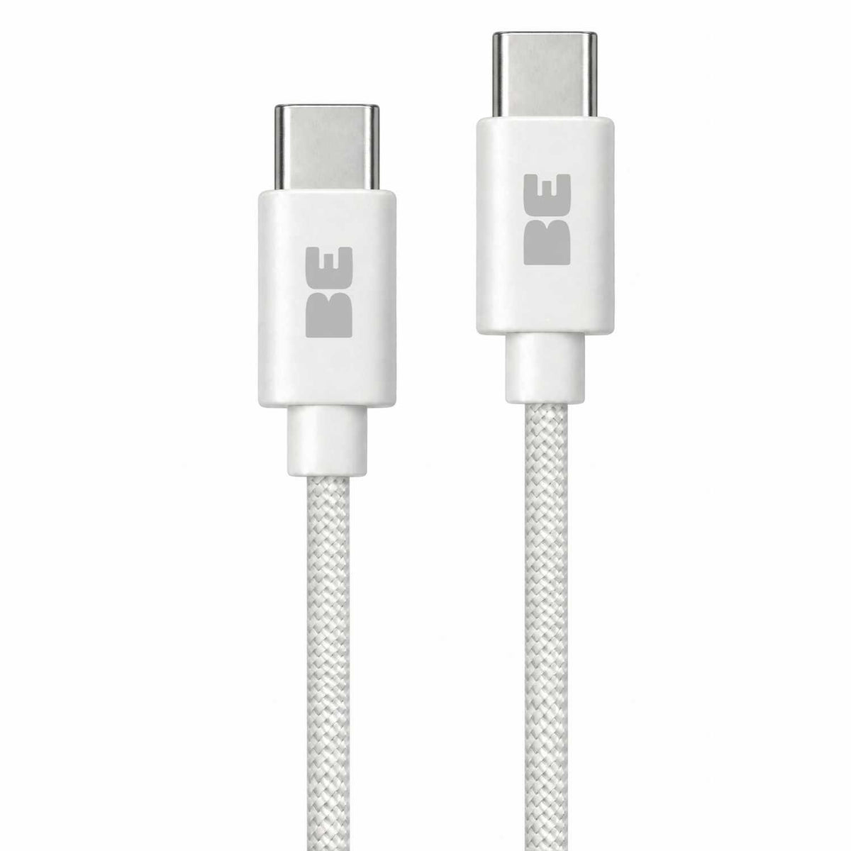 BEC2C4ftW USB-C to USB-C Braided Cable 4ft 60W White