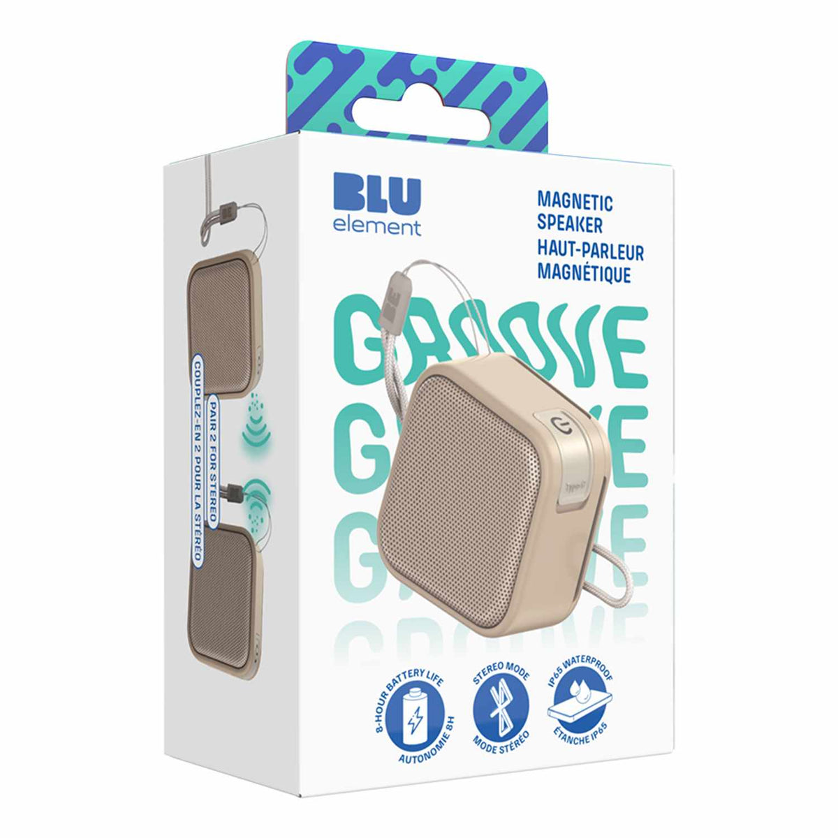 BEMGSPSD Groove Magnetic Mini Speaker Sand